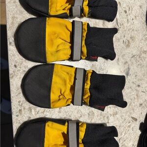 Muttluks Yellow and Black Dog Booties